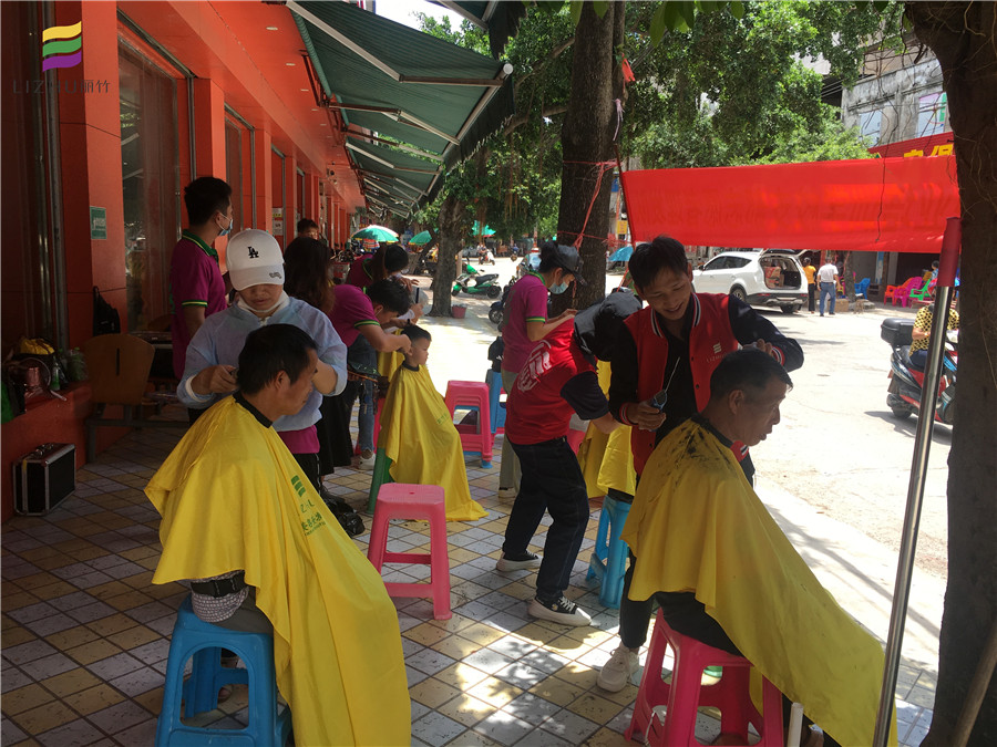 長塘，六景，巒城，中共麗竹美發(fā)隊來啦