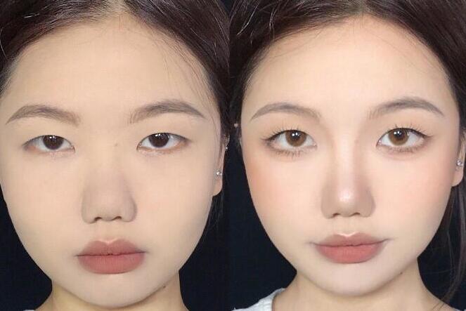 扁平臉蒜頭鼻修容教程