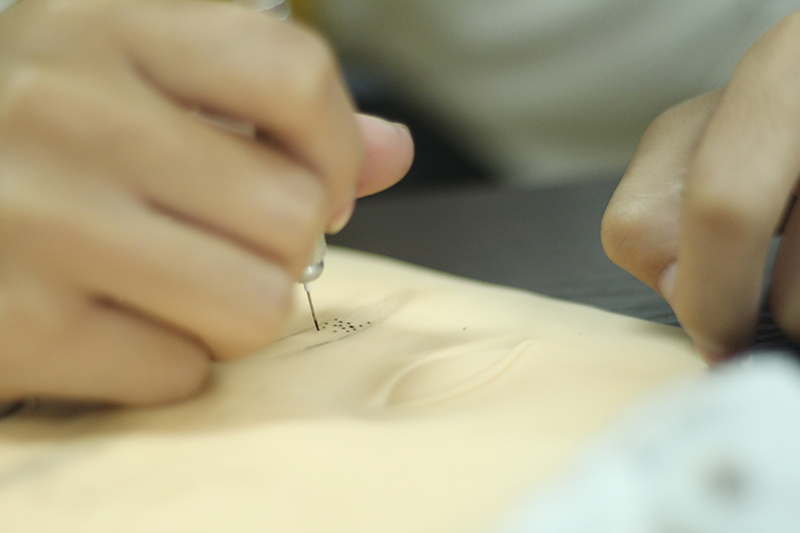 紋繡在假皮練習(xí)的技巧，南寧專業(yè)紋繡給你支招