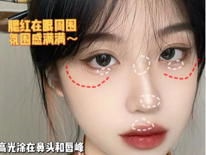 國(guó)風(fēng)少女妝容教程，廣西化妝造型學(xué)校整理好了