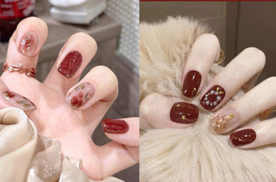 中國紅美甲，南寧美甲學習中心分享