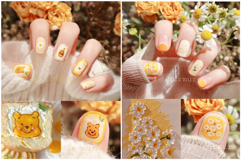 春天繁花美甲，南寧美甲造型款式學(xué)校推薦