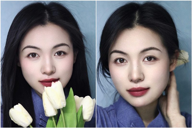 中式眉形教程，廣西化妝基礎(chǔ)班整理分享