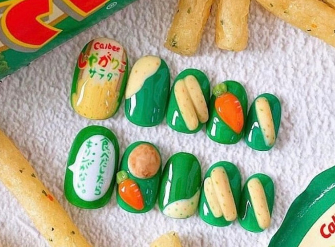 南寧美甲學(xué)校推薦：趣味零食美甲