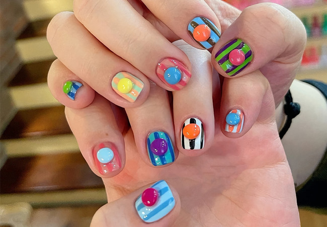 多巴胺美甲，南寧美甲網(wǎng)紅造型分享