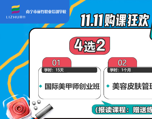 麗竹學(xué)校購(gòu)課狂歡“1111”