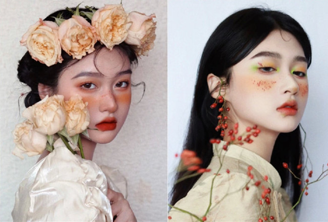 鮮花造型寫真，廣西化妝形象造型培訓分享