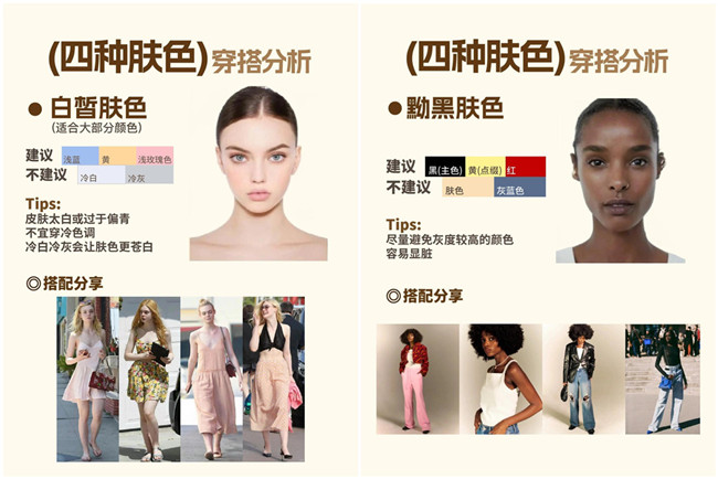 不同膚色的穿搭，廣西形象設(shè)計(jì)專業(yè)分析