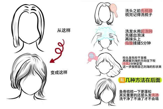 廣西燙發(fā)：如何讓八字劉海變蓬松？