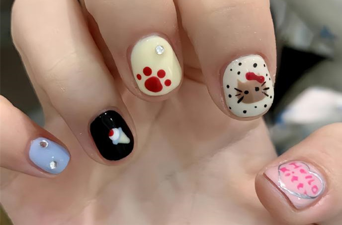 糖果色短甲推薦，廣西美甲進(jìn)修培訓(xùn)