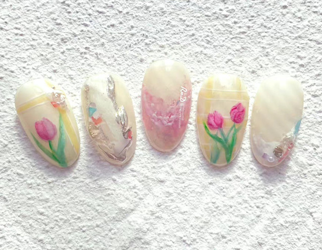 初秋氛圍感美甲，廣西美甲網(wǎng)紅造型學(xué)校收集