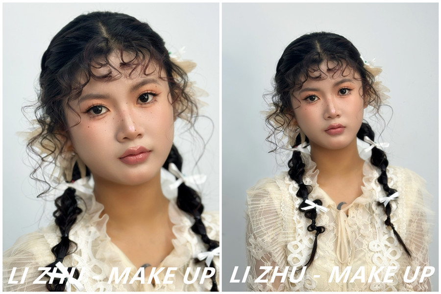 俏皮羊毛卷造型，學(xué)化妝零基礎(chǔ)在南寧