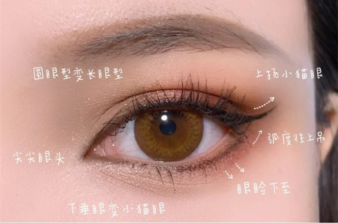 學(xué)院風(fēng)證件照眼妝教程，南寧化妝培訓(xùn)眼妝