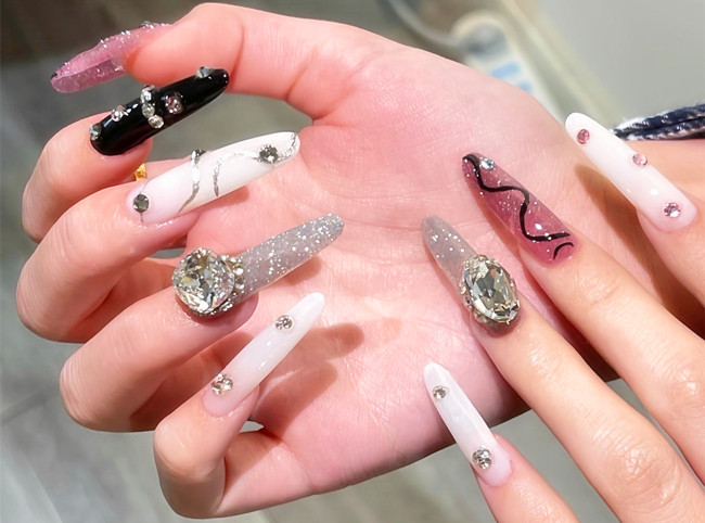 辣妹甜酷風(fēng)美甲，南寧美甲造型網(wǎng)紅款推薦