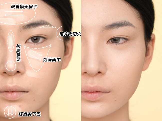 南寧美妝教學：光影化妝術教程，打造骨感臉