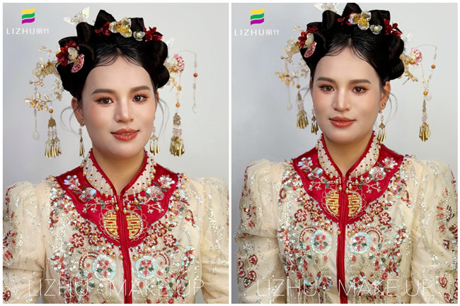 秀禾新娘，南寧影樓化妝寫真課堂作品