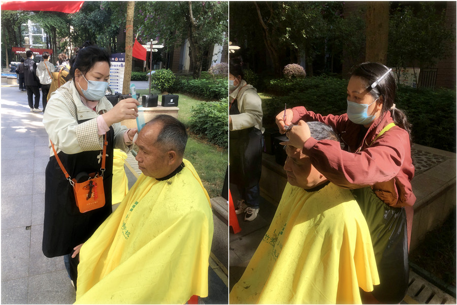 南寧美發(fā)培訓(xùn)班外出實踐剪發(fā)活動花絮