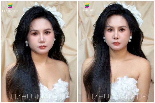 韓式人魚燙披發(fā)，廣西彩妝藝術(shù)形象